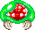 A small pulsing animated Metroid gif