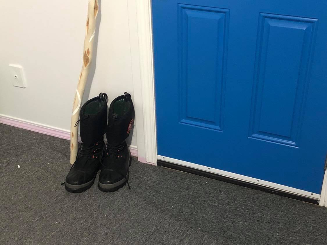 Boots by the door.